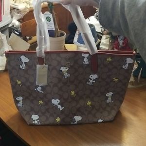 Coach Peanuts collection Snoopy WOODSTOCK Bag NWT
